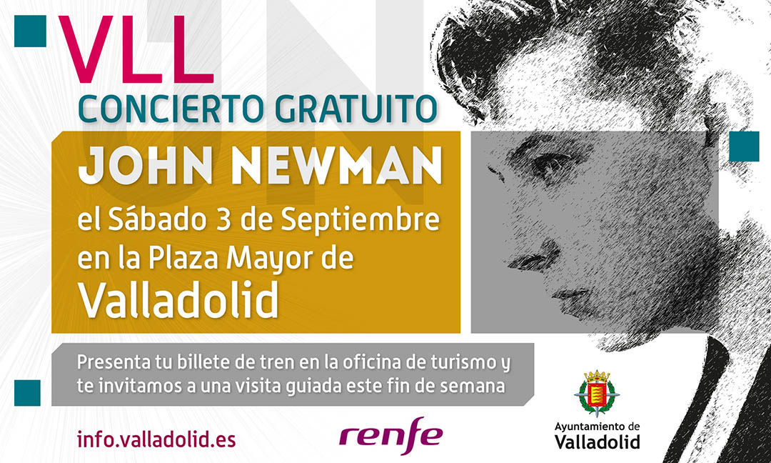 Tajetón para el concierto de John Newman