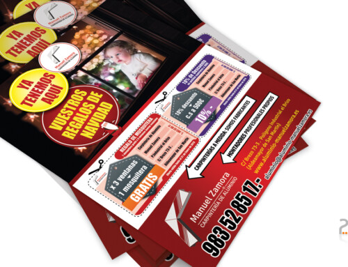 Folleto para buzoneo, mailing postal o stuffer