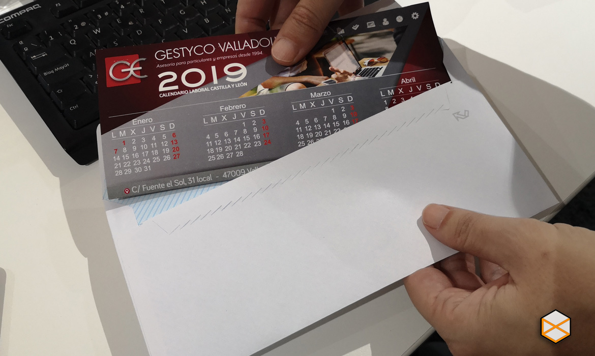 Calendario plegado gestyco